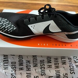 Nike Zoom Rival Men's Black and White Athletic Shoes